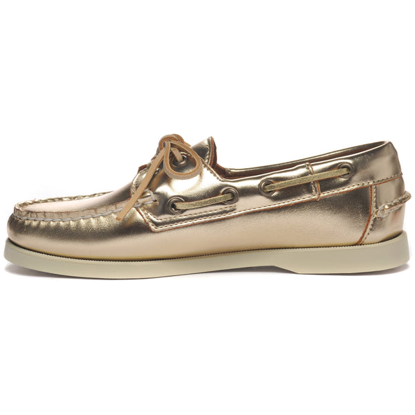 Sebago Portland Met Woman Gold Footwear