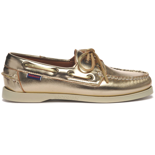 sebago Portland Met Woman Gold Footwear