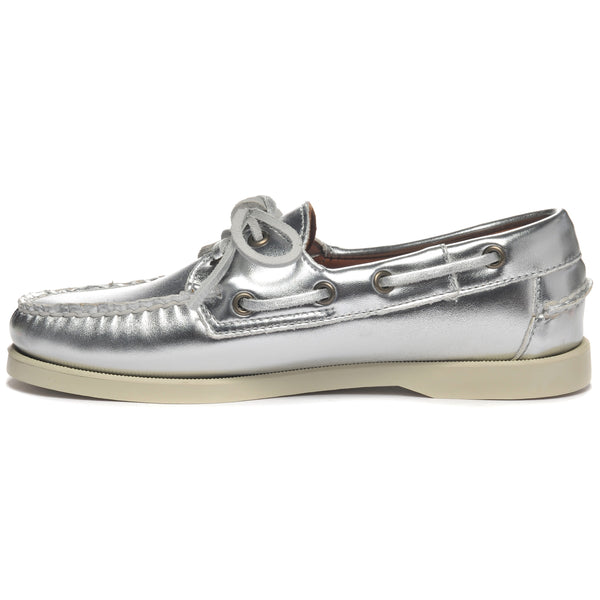 Sebago Portland Met Woman Silver Footwear