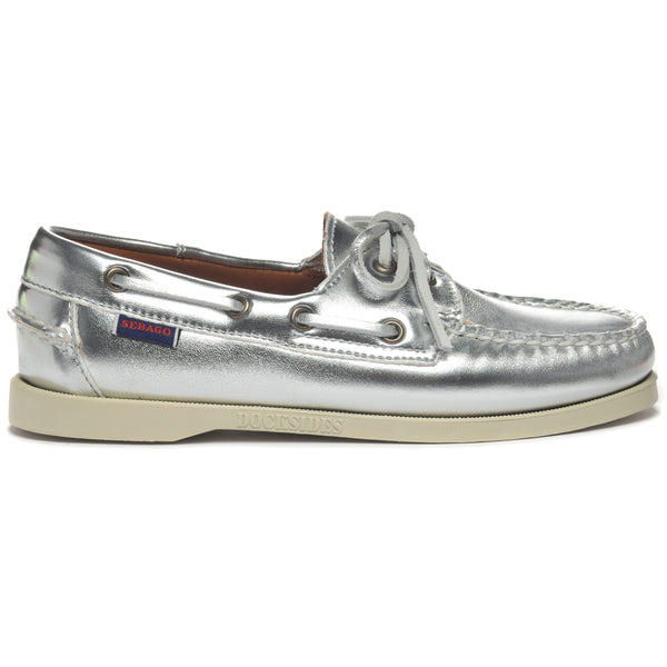 sebago Portland Met Woman Silver Footwear