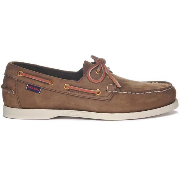 sebago Portland Nubuck Brown Seal Footwear