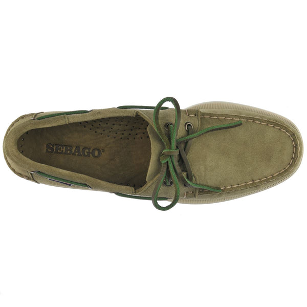 Sebago Portland Rough Out Green Military Footwear