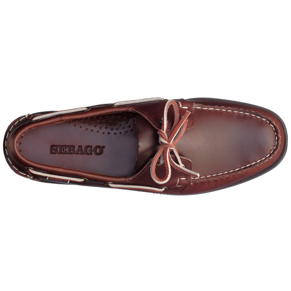 Sebago Portland Waxed Brown & Dark Ocra Footwear