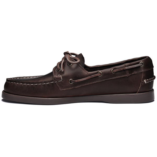 Sebago Portland Waxed Dark Brown Footwear
