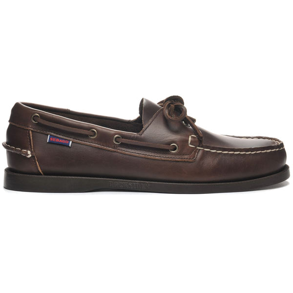 sebago Portland Waxed Dark Brown Footwear