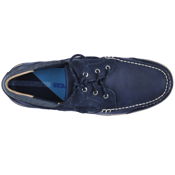 Sebago Triton Three Eyelets Fgl Blue Nite Footwear