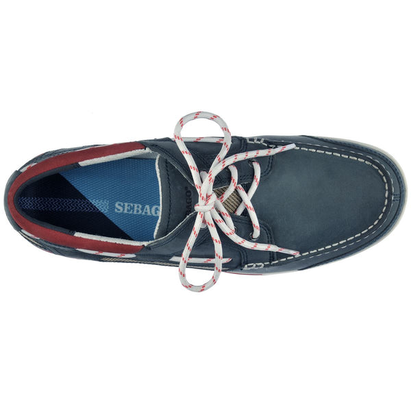 Sebago Triton Three Eyelets Nubuck Navy Blue Footwear