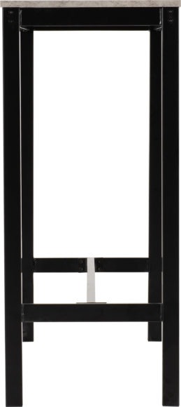 Seconique Athens Breakfast Bar Set Concrete Effect/Black