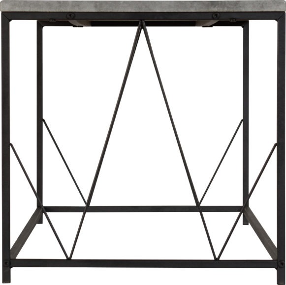 Seconique Athens Rectangular Coffee Table Concrete Effect/Black