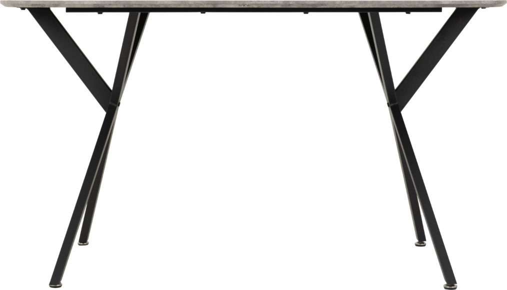Seconique Athens Rectangular Dining Table Concrete Effect/Black