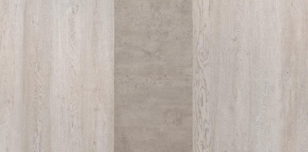 Seconique Avery Extending Dining Set With Avery Chairs Concrete/Grey Oak Effect/Black/Sapphire Blue Velvet