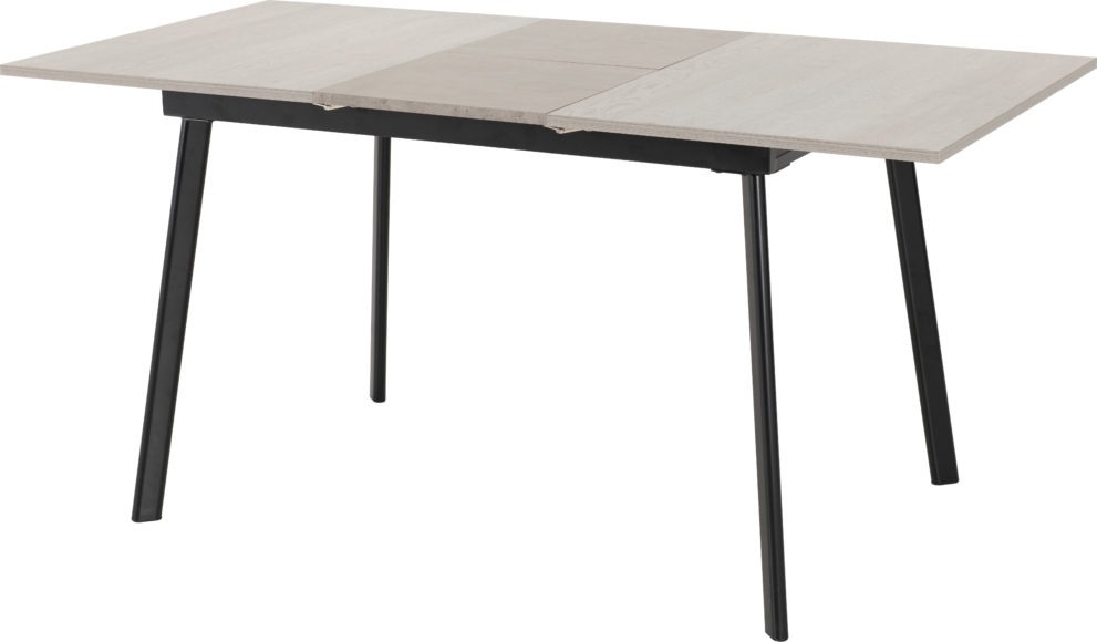 Seconique Avery Extending Dining Table Concrete/Grey Oak Effect/Black