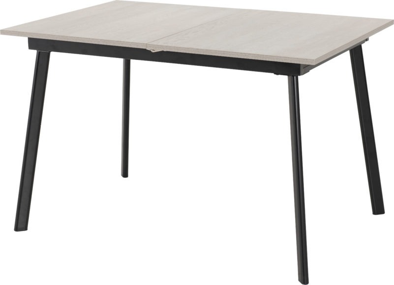 Seconique Avery Extending Dining Table Concrete/Grey Oak Effect/Black