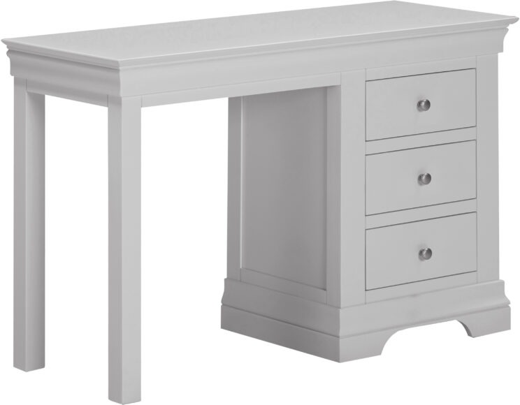 Seconique Bordeaux 3 Drawer Dressing Table Pebble Grey