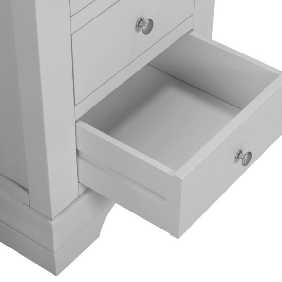 Seconique Bordeaux 3 Drawer Dressing Table Pebble Grey