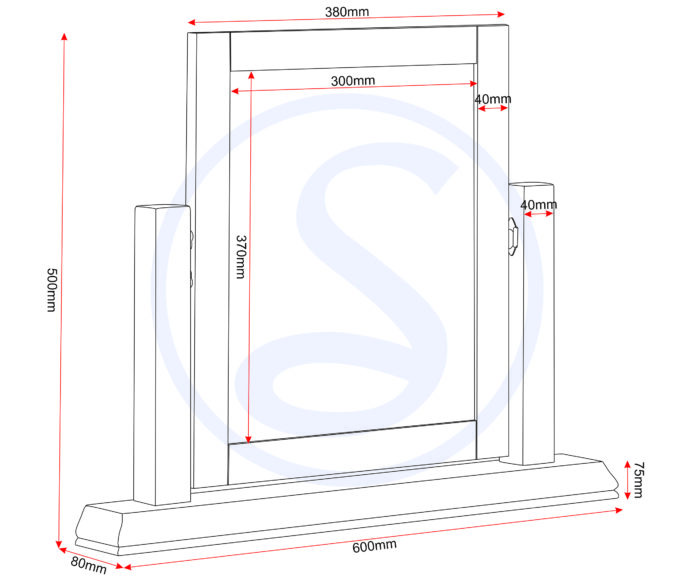 Seconique Bordeaux 3 Drawer Dressing Table Set Pebble Grey/Oat Fabric