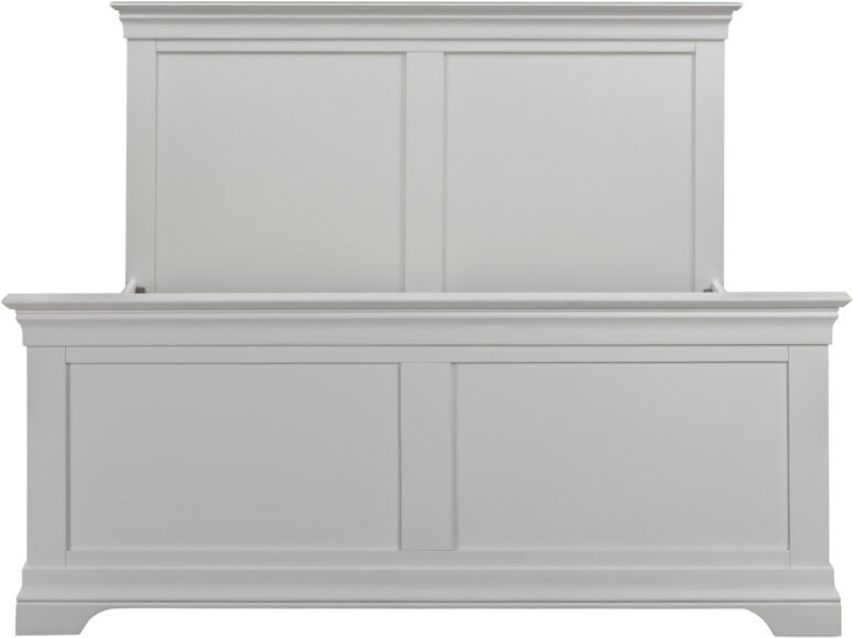 Seconique Bordeaux 4'6" Bed High Foot End Pebble Grey