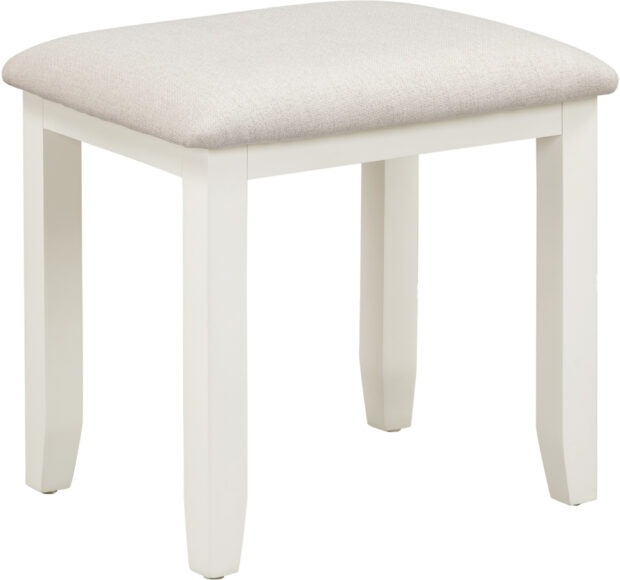Seconique Bordeaux Dressing Table Stool Ivory/Oat Fabric