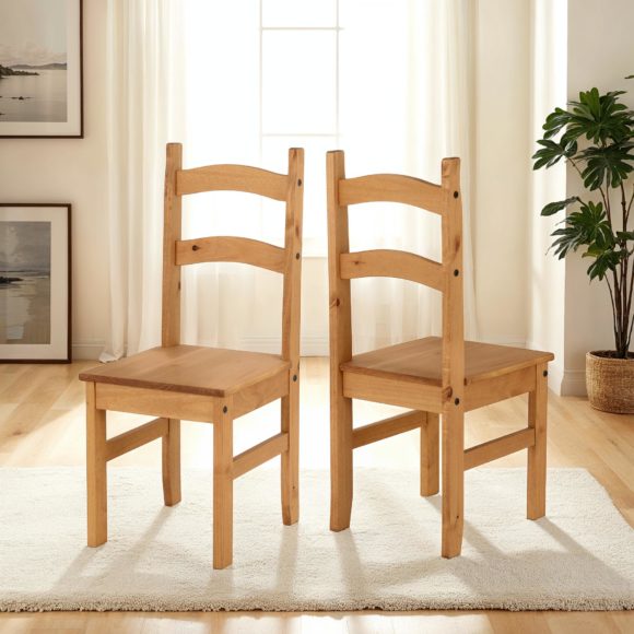 seconique Budget Mexican Chair (Box of 2) Distressed Waxed Pine