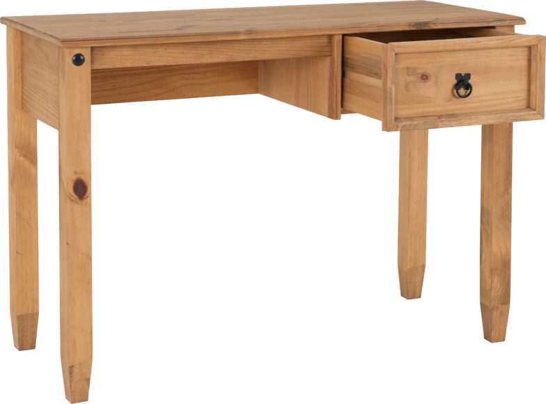 Seconique Budget Mexican Study Desk Distressed Waxed Pine