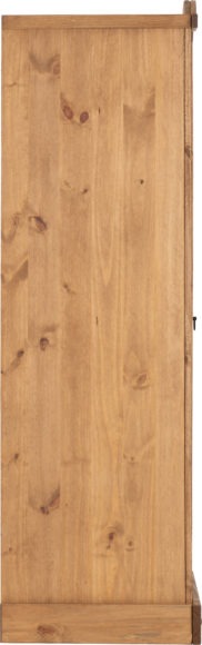 Seconique Corona 1 Door Wardrobe Distressed Waxed Pine