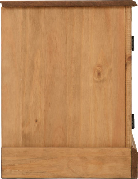 Seconique Corona 2 Door 1 Shelf Flat Screen TV Unit Distressed Waxed Pine