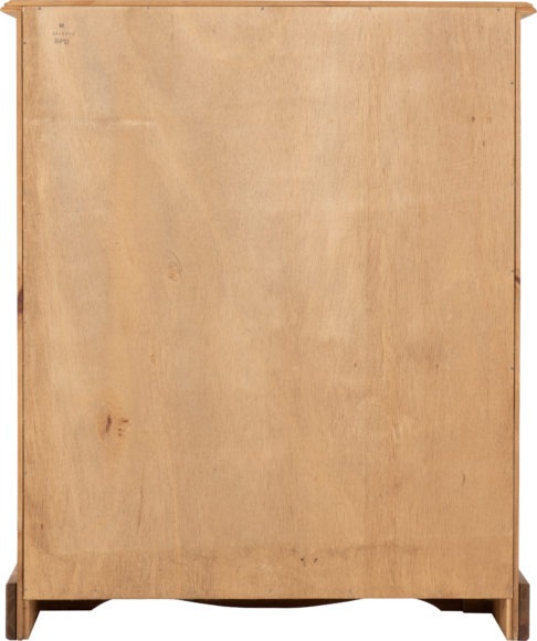 Seconique Corona Low Bookcase Distressed Waxed Pine