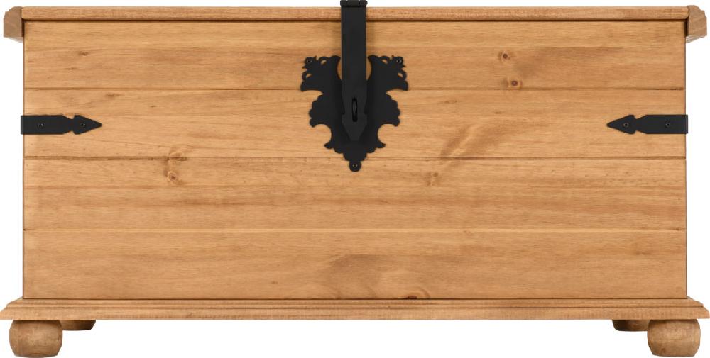 Seconique Corona Single Storage Chest Distressed Waxed Pine