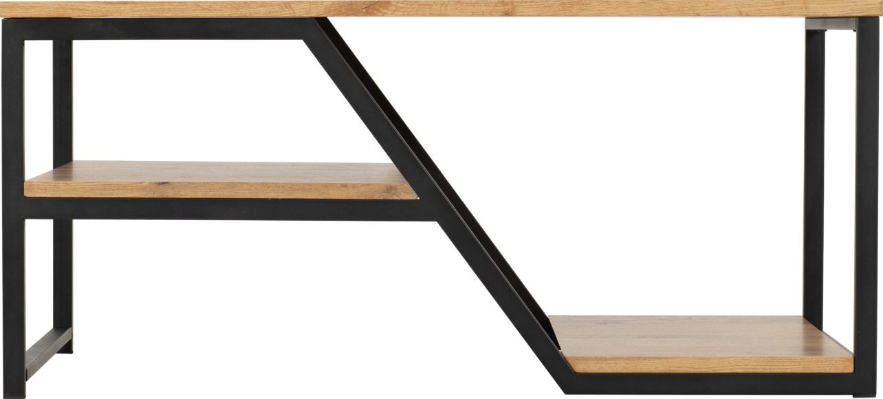 Seconique Durham Coffee Table Light Oak Effect/Black