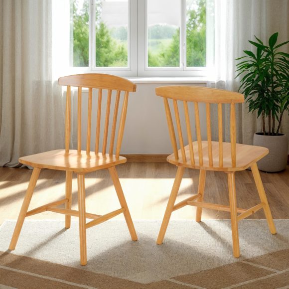 Seconique Emery Extending Dining Set (6 Chairs) Natural Oak Effect