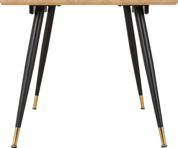Seconique Hamilton Large Dining Table Medium Oak Effect/Black