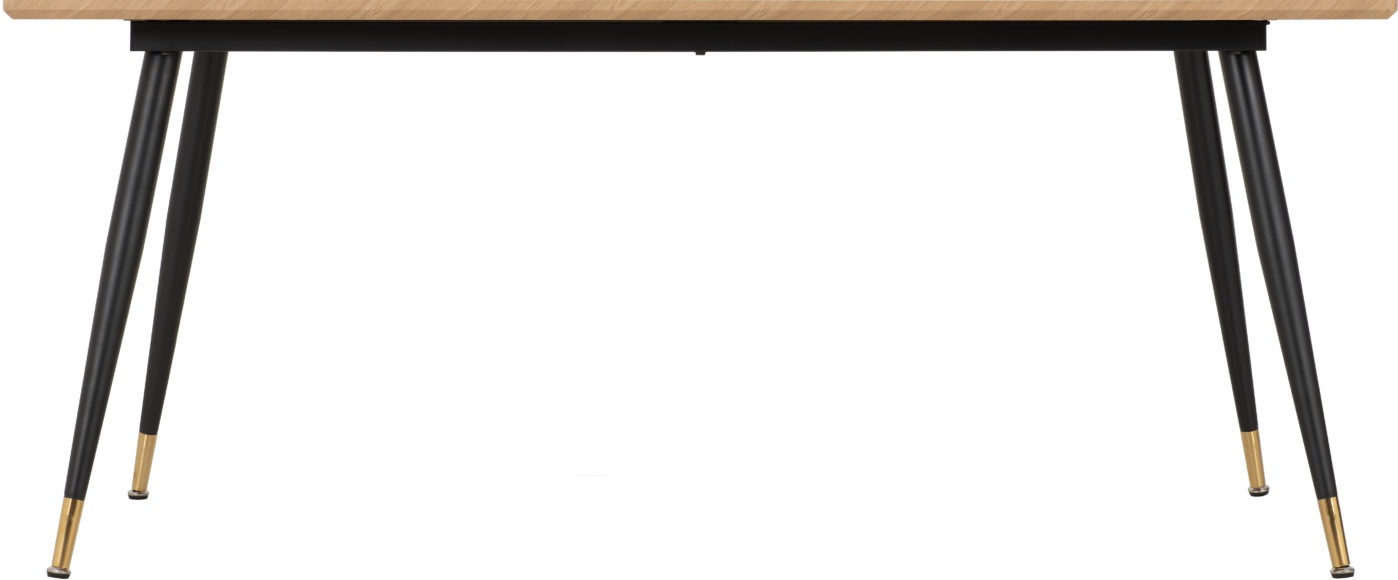 Seconique Hamilton Large Dining Table Medium Oak Effect/Black