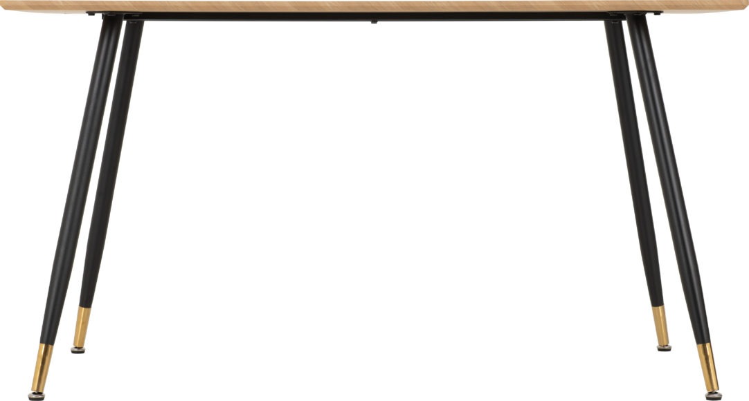 Seconique Hamilton Medium Dining Table Medium Oak Effect/Black