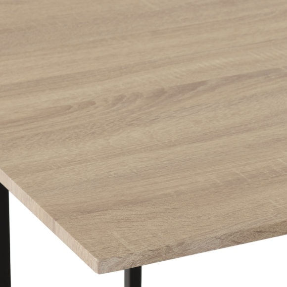 Seconique Kent 1+4 Stowaway Dining Set Sonoma Oak Effect/Black