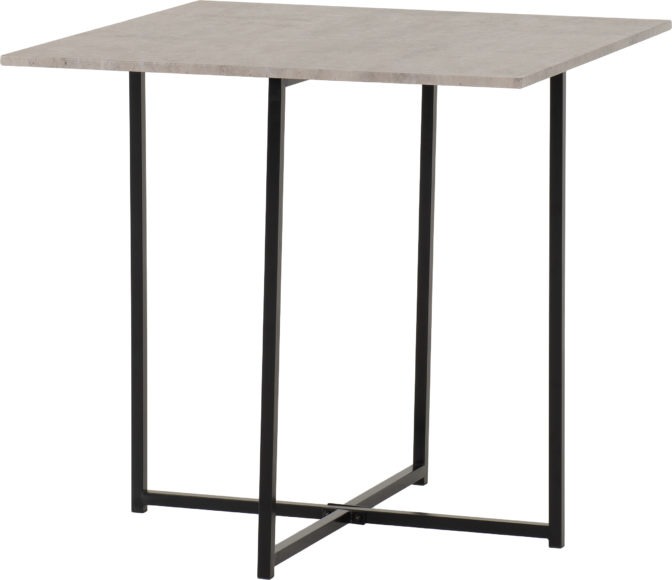 Seconique Kent 1+4 Stowaway Dining Set Stone Effect/Black