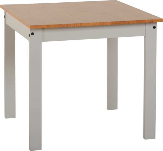 Seconique Ludlow 1+2 Dining Set Light Grey/Oak Lacquer
