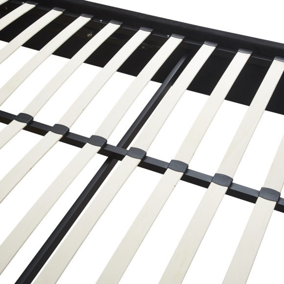 Seconique Madison Ottoman 5' Bed Black Velvet Fabric