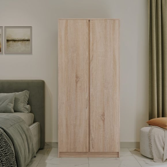 seconique Malvern 2 Door Wardrobe Sonoma Oak Effect