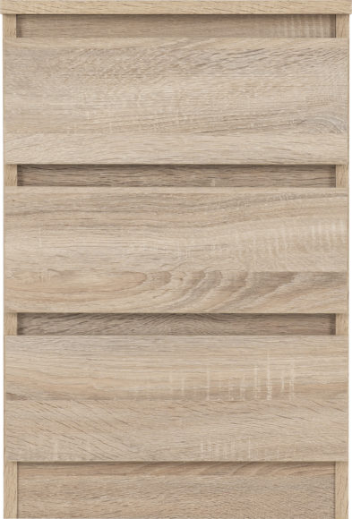 Seconique Malvern 3 Drawer Bedside (PAIR) Sonoma Oak Effect