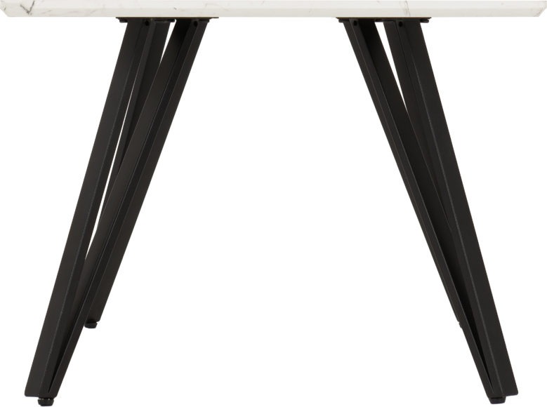 Seconique Marlow Coffee Table White Marble Effect/Black