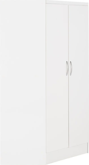 Seconique Nevada 2 Door Corner Wardrobe White Gloss