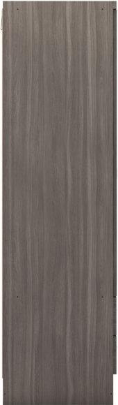 Seconique Nevada 3 Door 2 Drawer Mirrored Wardrobe Black Wood Grain