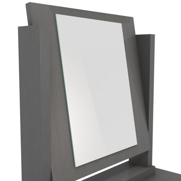 Seconique Nevada 4 Drawer Dressing Table Set 3D Effect Grey