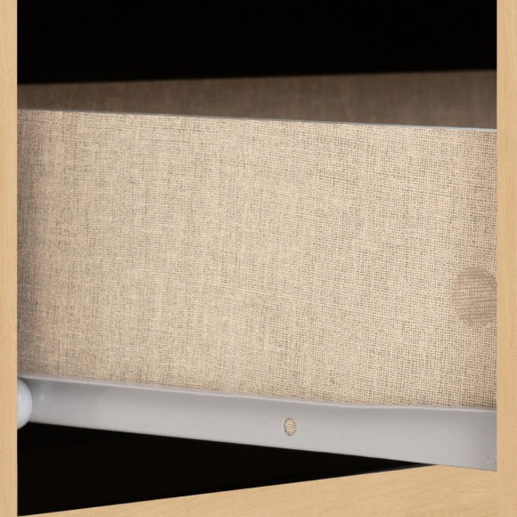 Seconique Nevada Mirrored 2 Door 1 Drawer Wardrobe Sonoma Oak Effect