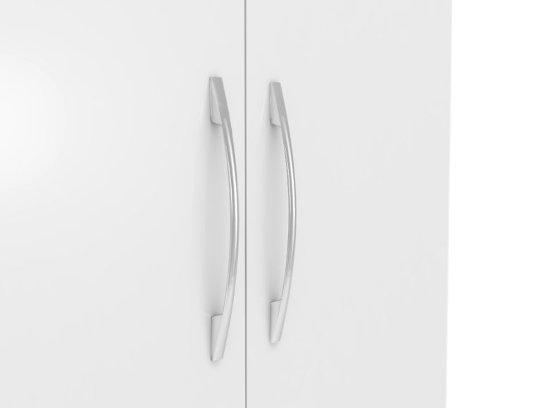 Seconique Nevada Petite Open Shelf Wardrobe White Gloss