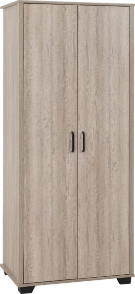 Seconique Oliver 2 Door Wardrobe Bedroom Set Light Oak Effect