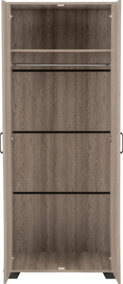Seconique Oliver 2 Door Wardrobe Bedroom Set Light Oak Effect