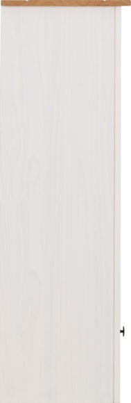 Seconique Panama 1 Drawer Bookcase White/Natural Wax