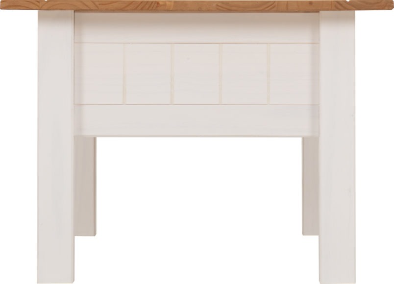 Seconique Panama 1 Drawer Coffee Table White/Natural Wax