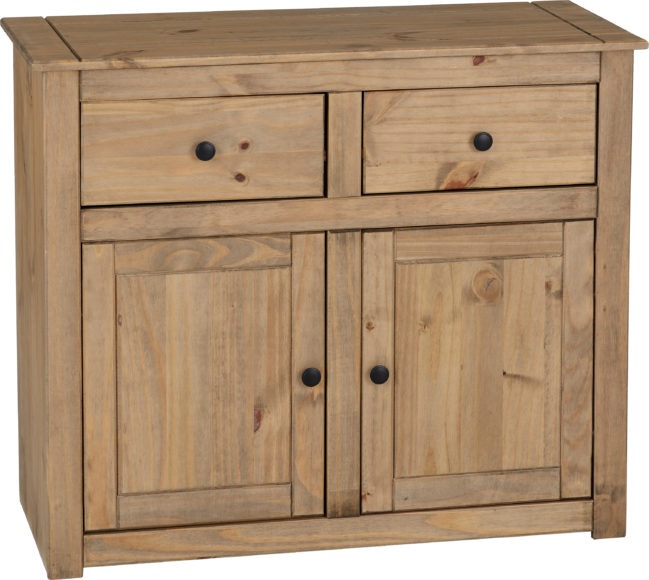 Seconique Panama 2 Door 2 Drawer Sideboard Natural Wax